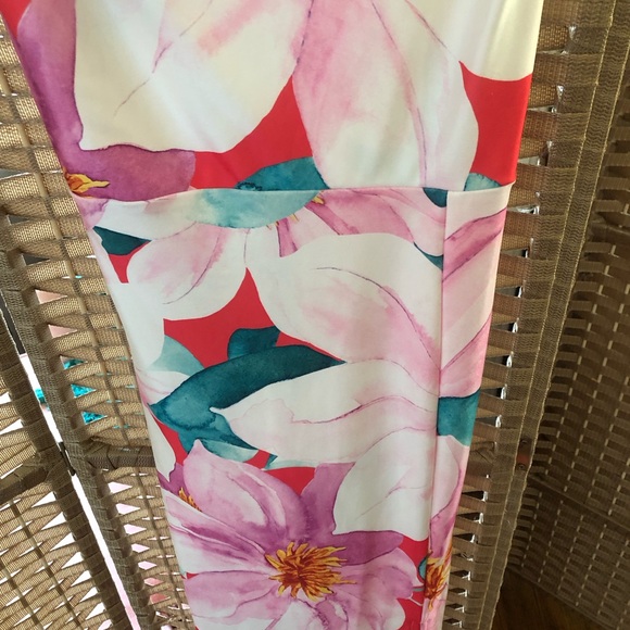 SHEIN Maxi Dress with Pink and Red Floral Design - Picture 1 of 6
